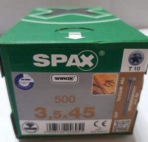 Шуруп Spax-S 3,5x45 мм 35703503201011 (500 шт/упак) - спец. для полов, WIROX. Spax-S - 3.5*45