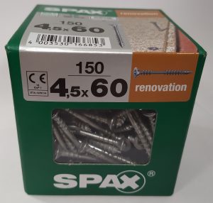 Шуруп Spax 4,5x60 мм 4541010450606 (500 шт/упак) - WIROX , для плит, фиксирующая резьба