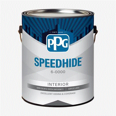 Краска PPG Speedhide для стен и потолков ULTRA FLAT (ультраматовая) White (3,78 л), 6-0011/01